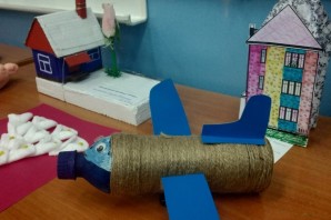 Поделка папиными руками в детский сад