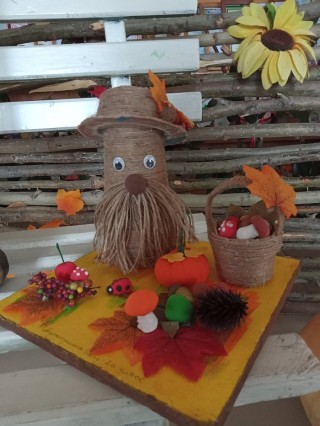 Леший из природного материала