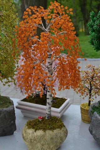 Поделки осенняя береза осенью