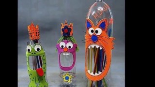 Поделка из бутылки в школу