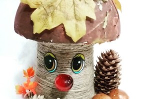 Легкая осенняя поделка в сад