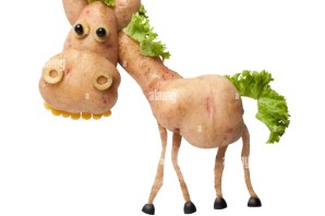 Лошадь поделка из картошки