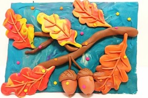 Пластилиновая осень поделки