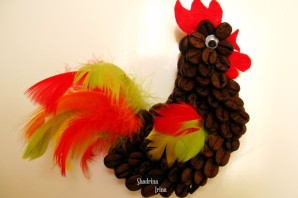 Поделка петух из природного материала