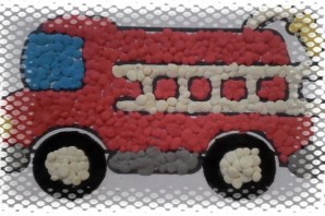 Пластилинография пожарная машина