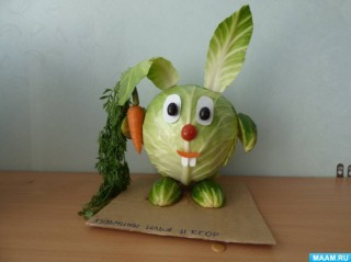 Поделки из свежей капусты