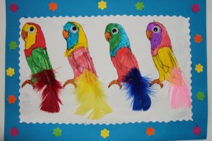 Попугай поделка для детей