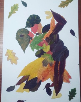 Поделки из листьев танцующая осень