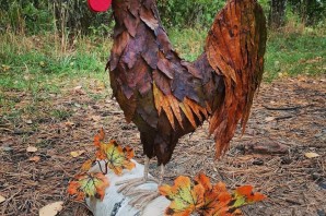 Осенняя поделка петух