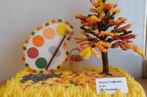 Поделка осенняя палитра в сад