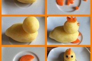 Утка из картошки поделка