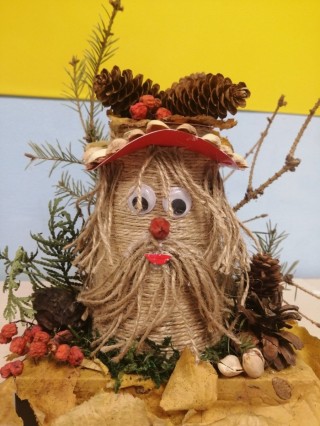 Осенняя поделка лесовичок