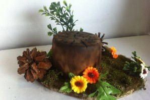 Пень из бумаги