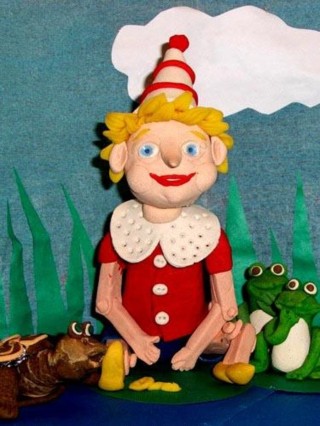 Объемная поделка сказочного героя