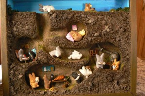Поделки зверей в норах