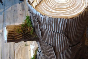 Пень из картона своими руками