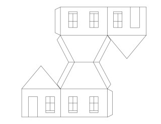 Макет из бумаги шаблон для вырезания
