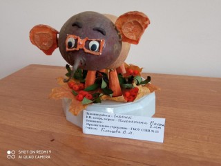 Слоник из свеклы поделка