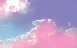 Обои на рабочий стол розовые облака