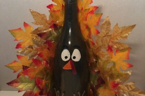 Осенняя поделка в школу из бутылки