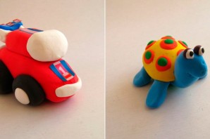 Машина из воздушного пластилина