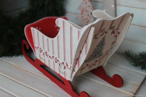 Санки на новый год своими руками