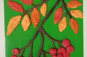 Поделка в садик из пластилина осень