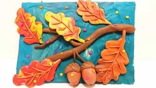 Осенняя тематика из пластилина