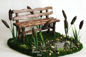 Скамейка для поделки из природного материала