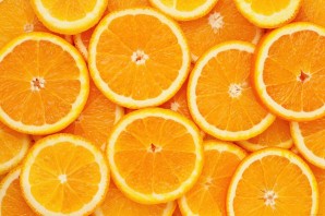Обои апельсины в разрезе