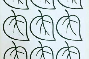 Лист яблони шаблон для вырезания