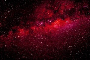 Обои красный космос