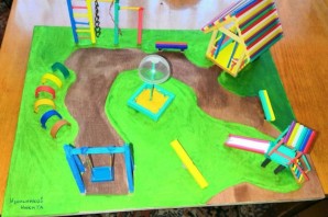 Детская площадка из пластилина
