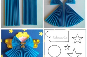 Поделки из бумаги гармошкой