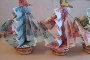 Поделки из денежных купюр