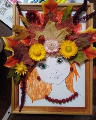 Осенняя красавица поделка в садик