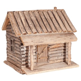 Избушка из палочек поделка