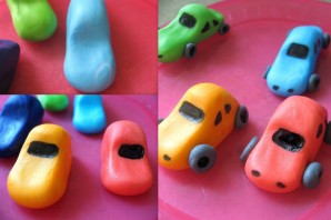 Машинка из воздушного пластилина
