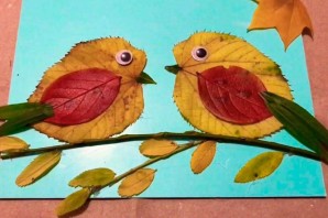 Птичка осенняя поделка