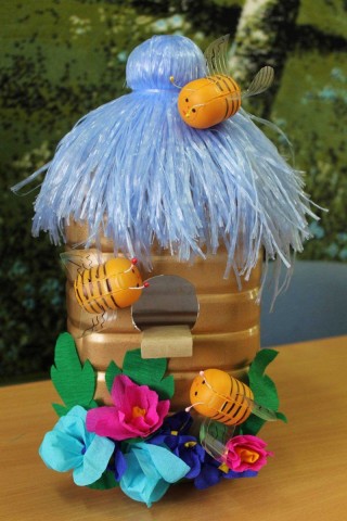 Поделки из отходных материалов в школу