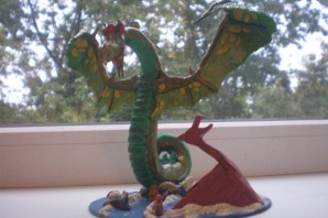 Поделка дракон из природного материала