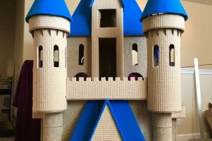 Поделка замок из картона