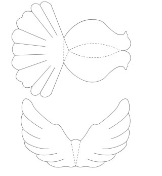 Голуби из бумаги своими руками шаблоны