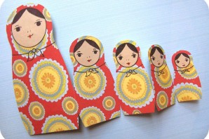 Матрешка из бумаги своими руками