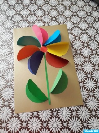 Поделка семицветик из бумаги для детей