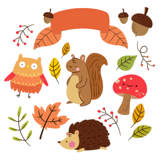 Осенняя этикетка для поделки