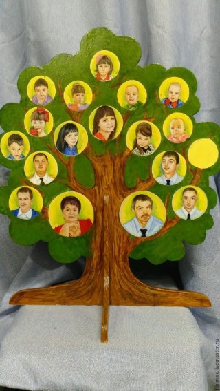 Дерево семьи поделка