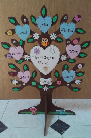 Семейное древо поделка в сад