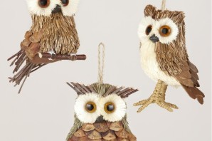 Совы на веточке поделка