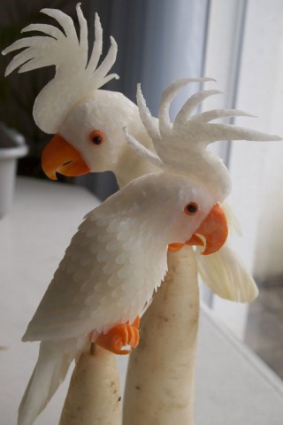 Птица из овощей